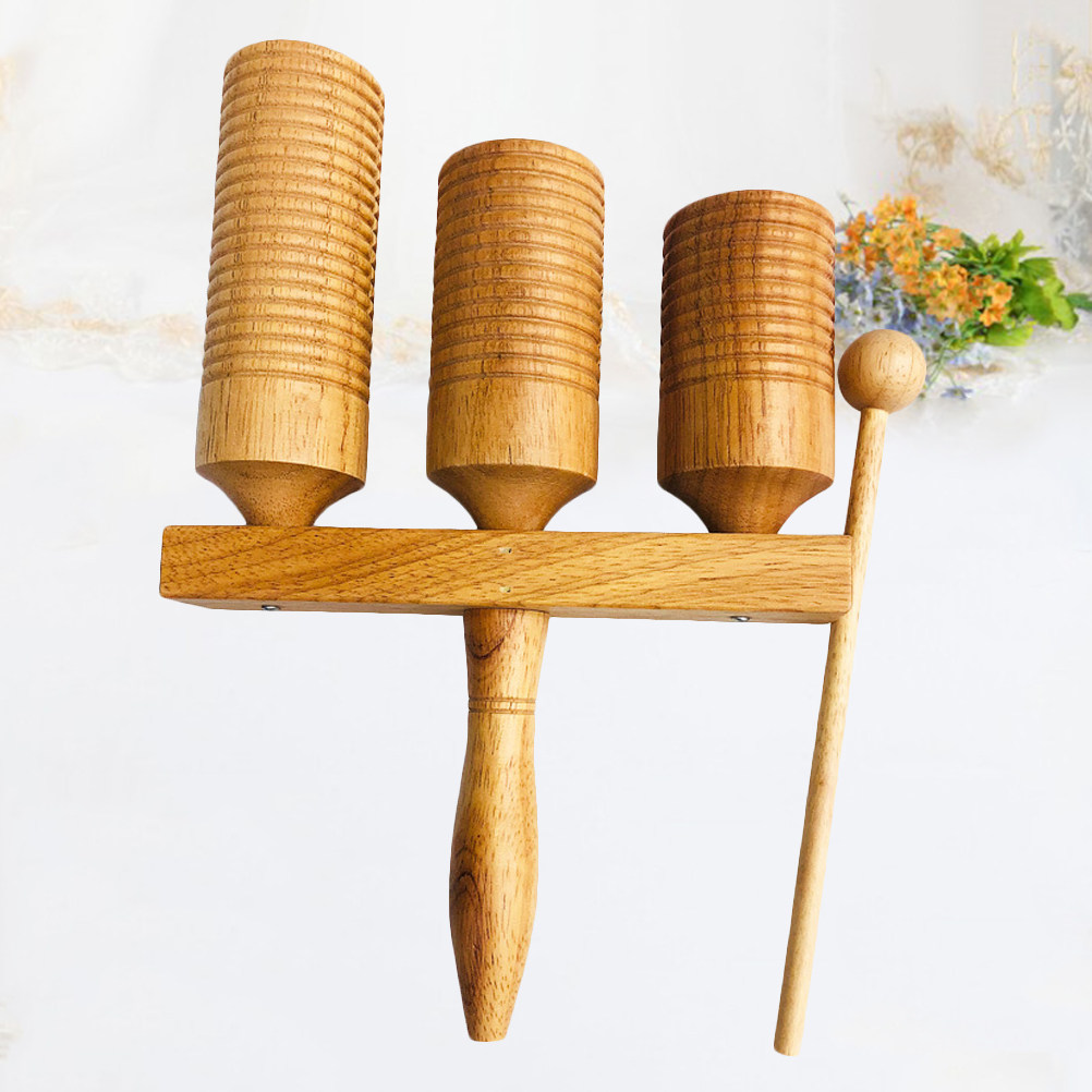 Musical Instrument Clapper - ออร์ฟฟ์ คลาปเปอร์ไม้ เครื่องดนตรีเพื่อการศึกษาสำหรับเด็กเล็กและเด็กก่อนวัยเรียน เสริมพัฒนาการด้านการฟังและจังหวะ