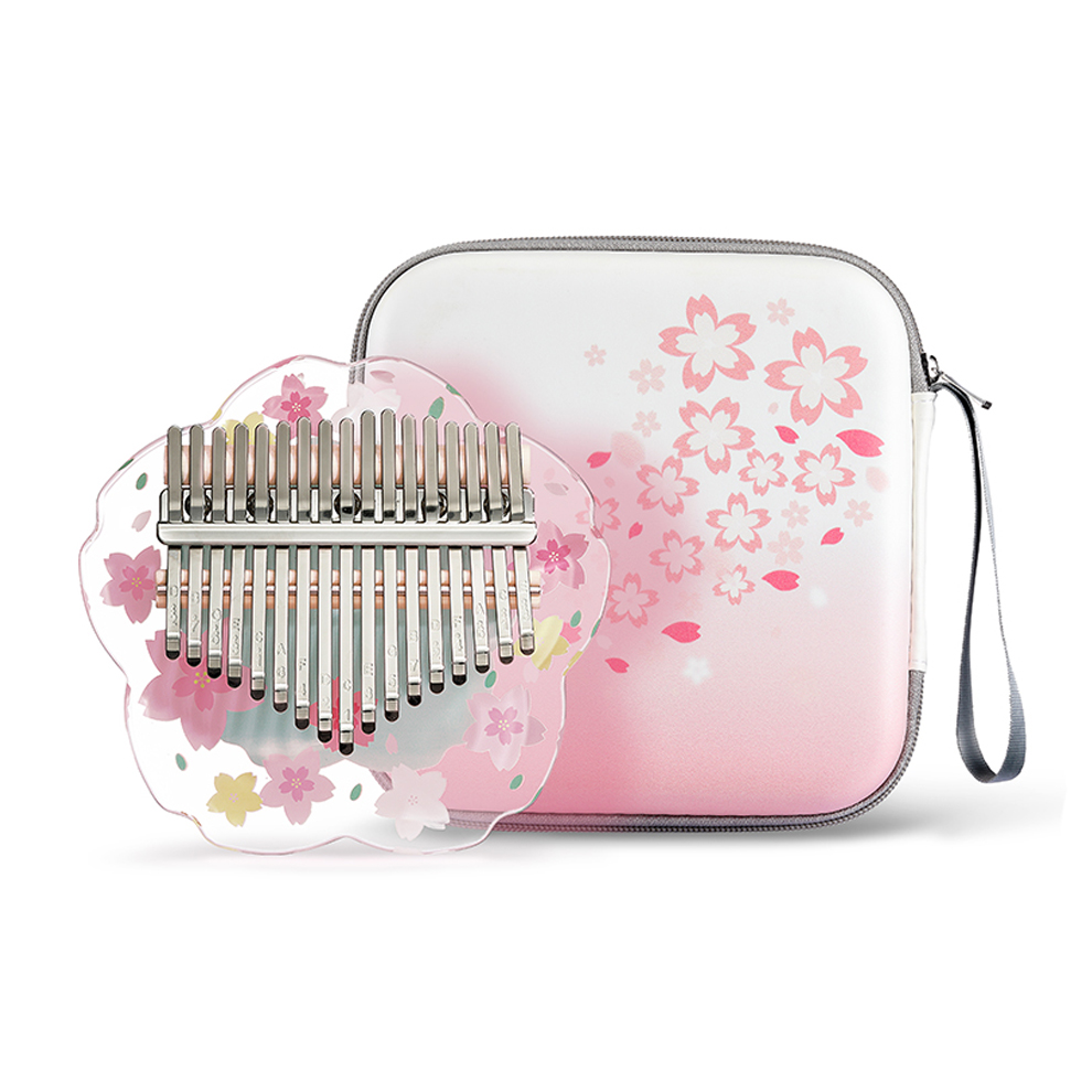Musical Instrument Kalimba - Hluru Kalimba 21คีย์, เครื่องดนตรีอะคริลิค17คีย์พร้อมเคสแท่นคริสตัลใส