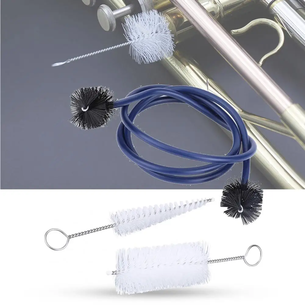 Musical Instrument Cornet - 1 ชุดทรัมเป็ตชุดบํารุงรักษา Bendable จับงูแปรงแปรง Cornet ชุดทําความสะอาดเครื่องดนตรีอุปกรณ์เสริม