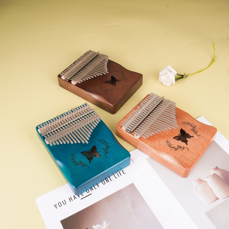 Musical Instrument Kalimba - คาลิมบา 17 คีย์ คุณภาพระดับมืออาชีพ พร้อมตัวเครื่องอะคริลิกแข็งแรง ทนทาน