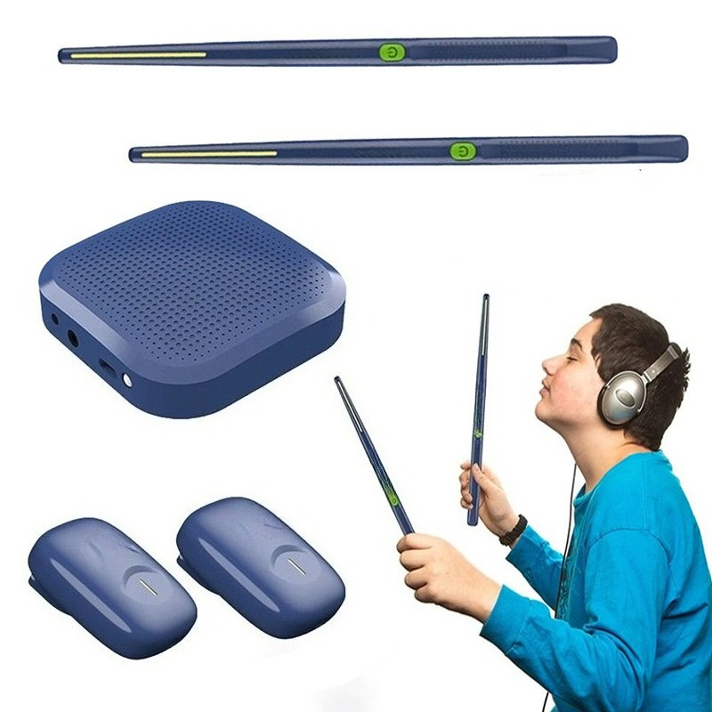 Musical Instrument Virtual - ชุดกลองไฟฟ้าเสมือนจริงแบบพกพา ชุดกลองไฟฟ้าสำหรับฝึกซ้อมและแสดงดนตรี เหมาะสำหรับผู้เริ่มต้นและผู้ใหญ่ เครื่องดนตรีประเภทกลอง