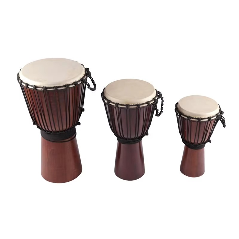 Djembe Hand Drum - กลองเจมเบแบบปรับแต่งได้ กลองแอฟริกัน กลองมือ คุณภาพสูง เครื่องดนตรีประเภทเพอร์คัชชัน สำหรับเด็ก