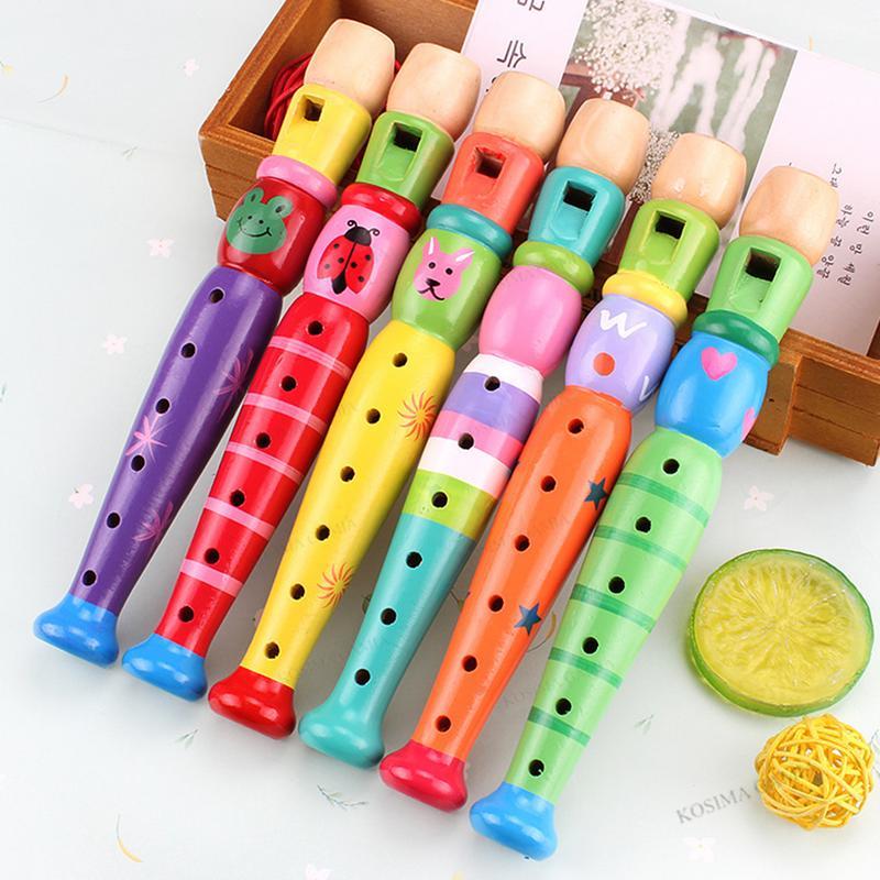 Musical Instrument Theremin - ของเล่นดนตรีขลุ่ยไม้สำหรับเด็ก 6 รู สำหรับการเรียนรู้ดนตรีในช่วงต้น การพัฒนาการเรียนรู้ด้านดนตรี เป็นของขวัญ