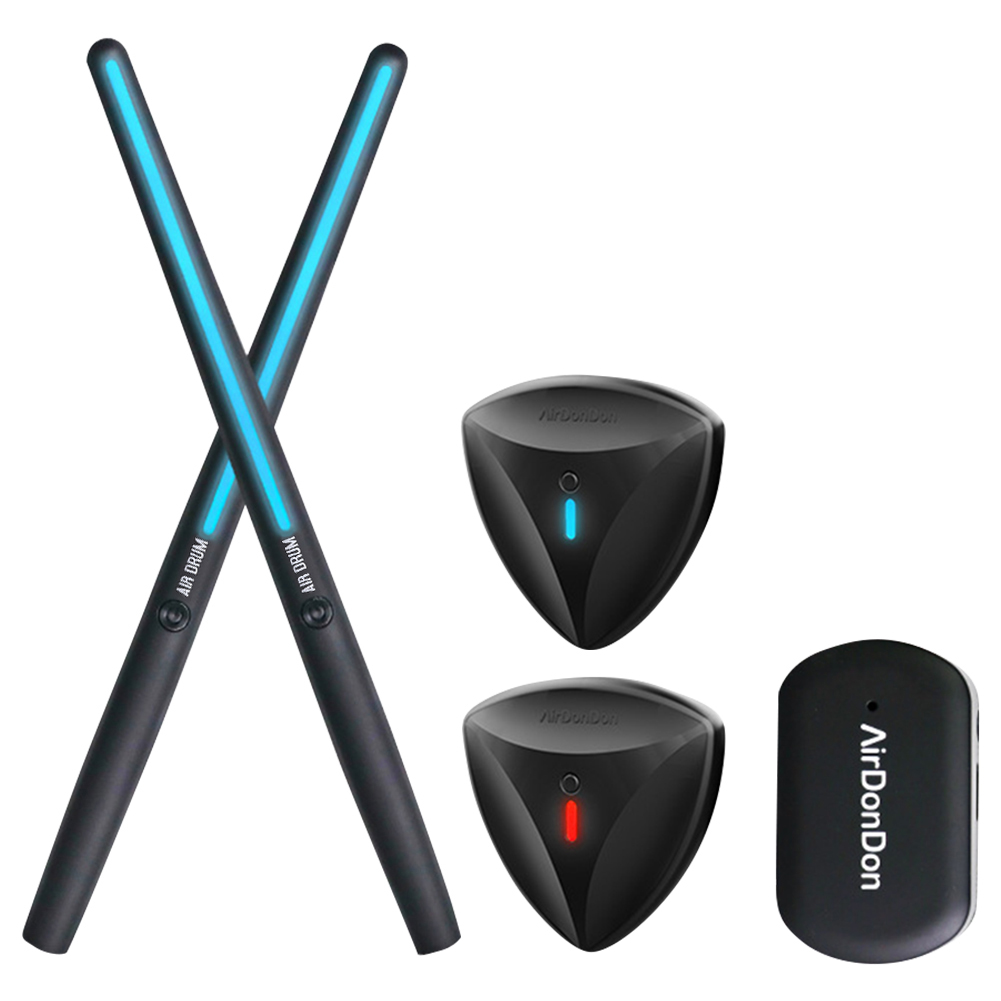 Musical Instrument Virtual - ชุดกลองลมแบบพกพา เซ็นเซอร์เท้ากลองลม เอฟเฟกต์สมจริง อะแดปเตอร์กลองลม ชุดกลองอิเล็กทรอนิกส์ อุปกรณ์เสริมเครื่องดนตรี