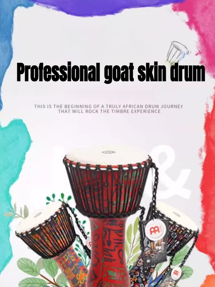 Djembe Hand Drum - แพะกลองแอฟริกัน Pvc เริ่มต้นเด็ก Hand Beat กลองมืออาชีพผู้ใหญ่