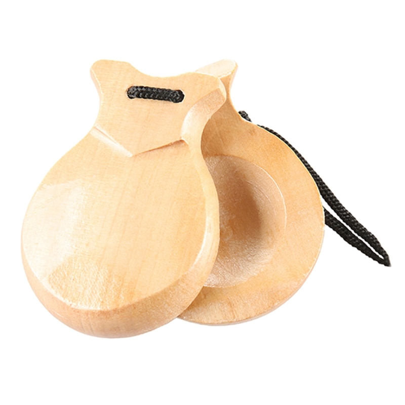 2ชิ้นไม้สเปนสำหรับเต้นฟลาเมงโก - Musical Instrument Clapper บทวิจารณ์และราคา