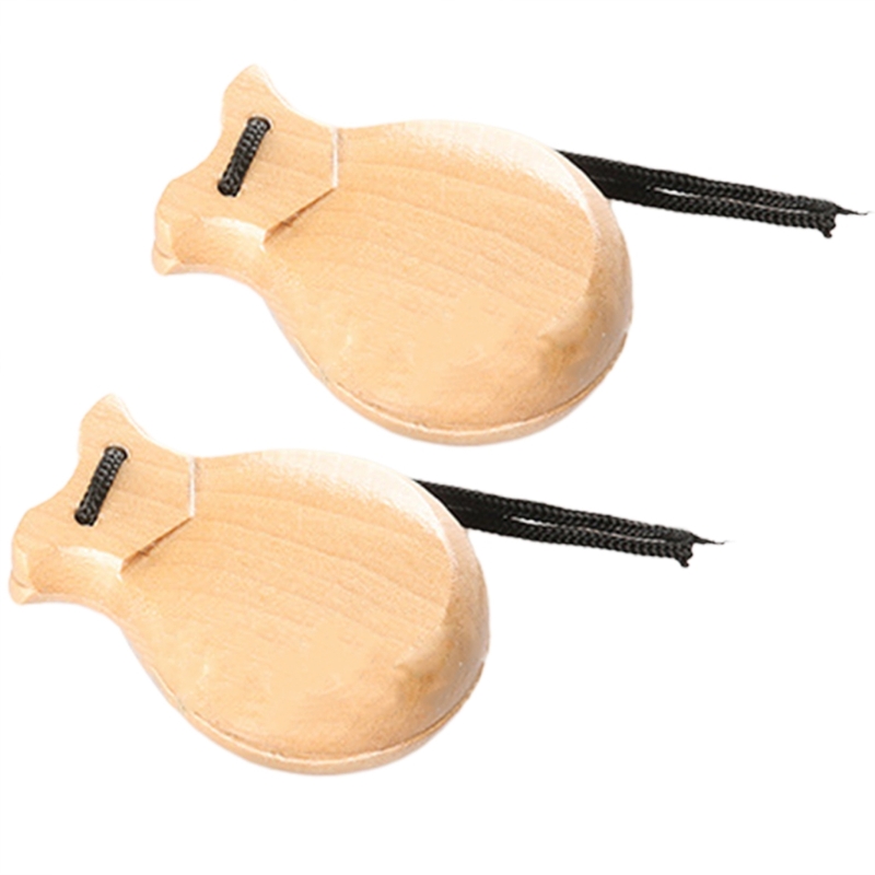 2ชิ้นไม้สเปนสำหรับเต้นฟลาเมงโก - Musical Instrument Clapper บทวิจารณ์และราคา