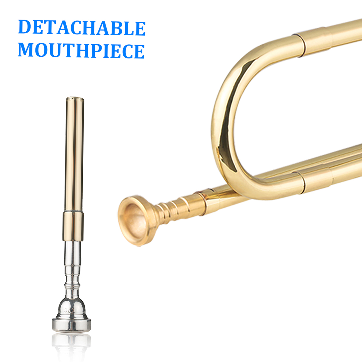 แตรทรัมเป็ตทองเหลืองชุบทองพร้อ - Musical Instrument Cornet บทวิจารณ์และราคา