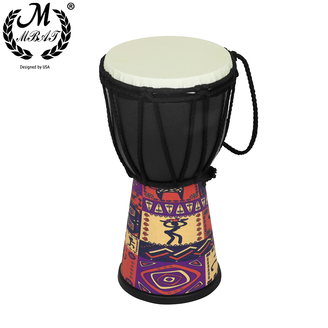 M MBAT กลองเจมเบ้ 4 นิ้ว ABS ก - Djembe Hand Drum บทวิจารณ์และราคา