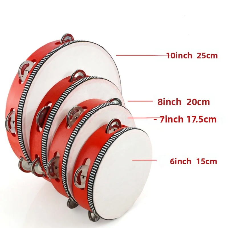 กลองแทมบูรีนไม้ขนาด 4/6/8/10 น - Tambourine Hand Drum บทวิจารณ์และราคา