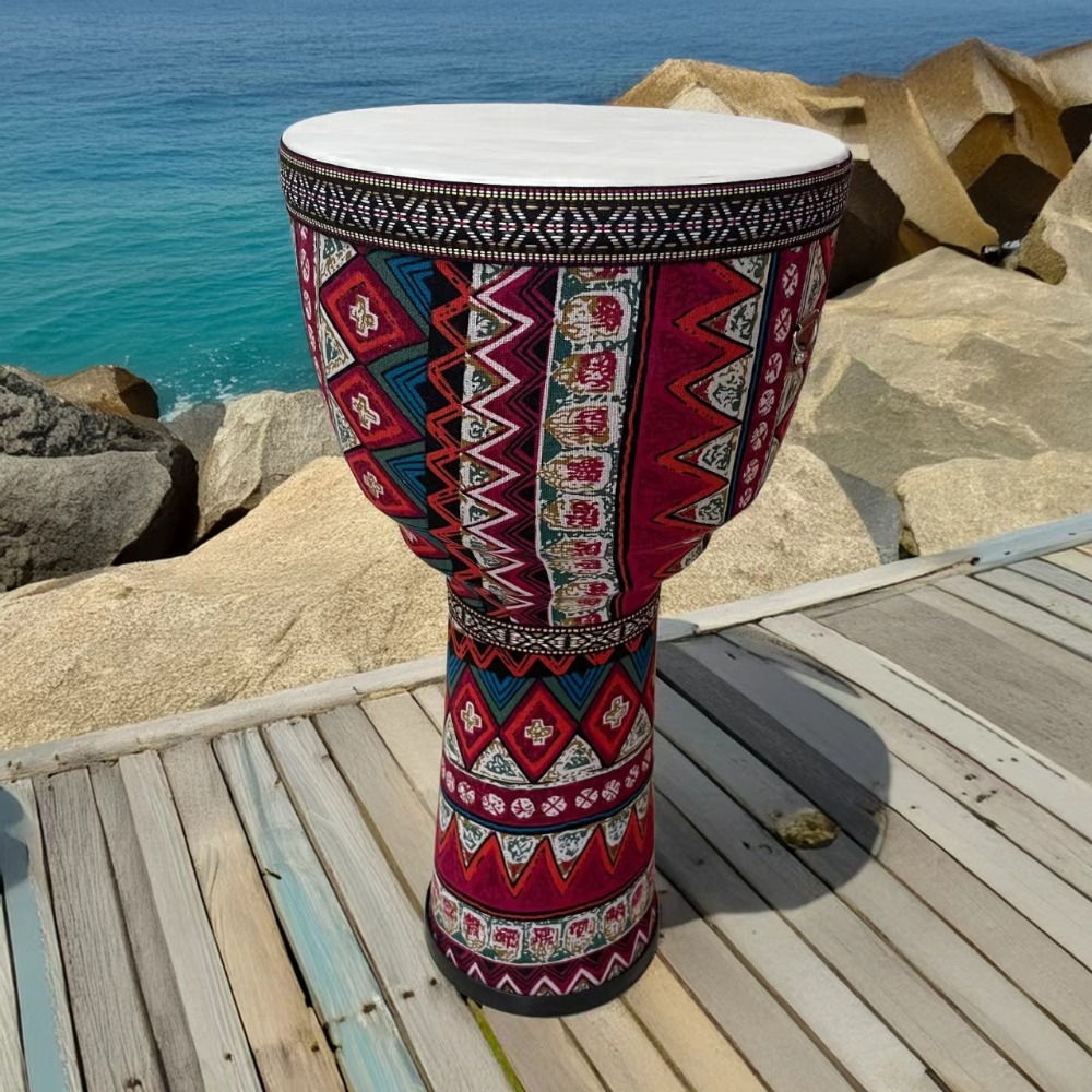 กลองเจมเบ้แบบพกพาขนาด 8.5 นิ้ว - Djembe Hand Drum บทวิจารณ์และราคา