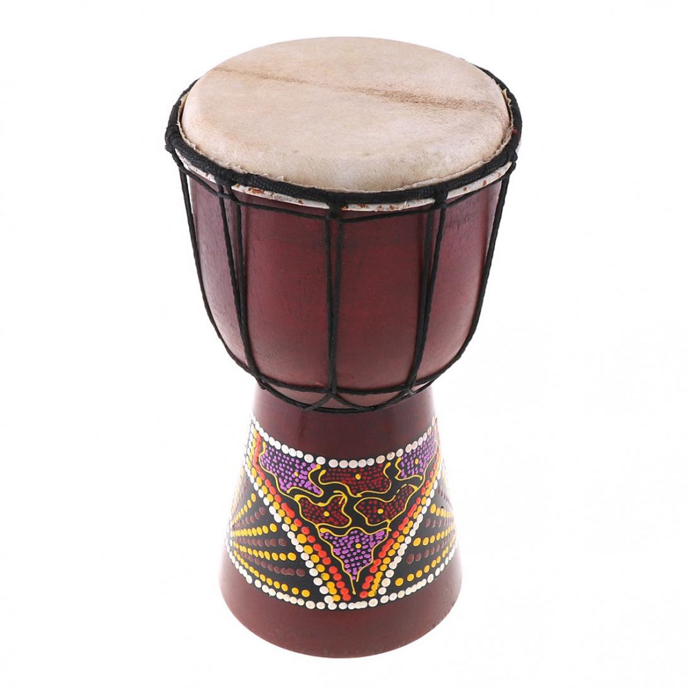 กลอง Djembe แอฟริกัน6นิ้วงานไม - Djembe Hand Drum บทวิจารณ์และราคา