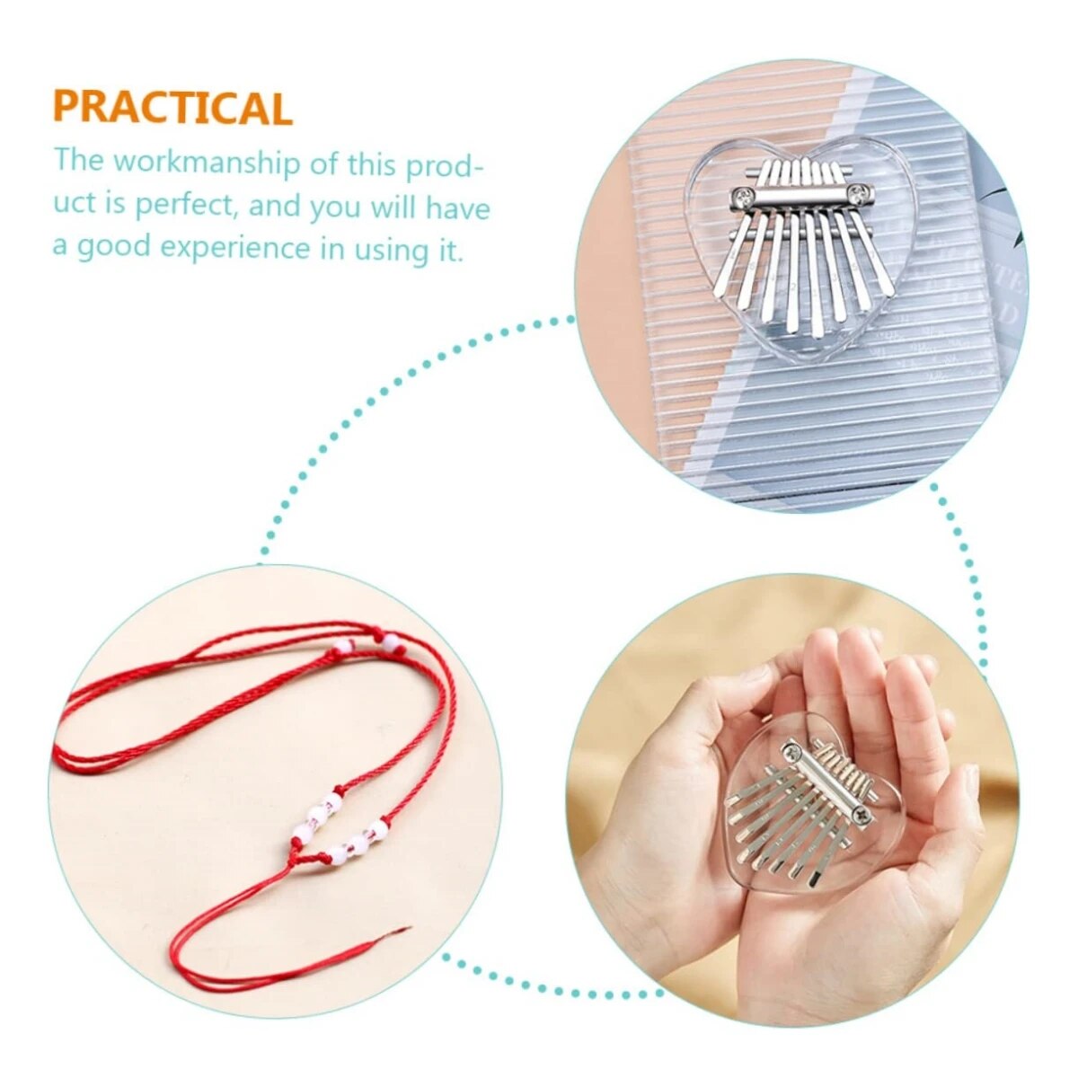 Miwayer คาลิมบาขนาดเล็ก8คีย์,  - Musical Instrument Kalimba บทวิจารณ์และราคา