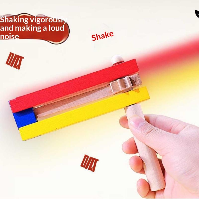 1 ชิ้น คลาเปอร์ไม้สำหรับเด็ก เ - Musical Instrument Clapper บทวิจารณ์และราคา