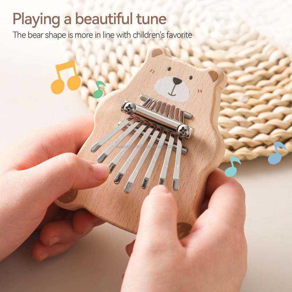 คาลิมบาขนาดเล็ก 8 คีย์ แบบพกพา - Musical Instrument Kalimba บทวิจารณ์และราคา