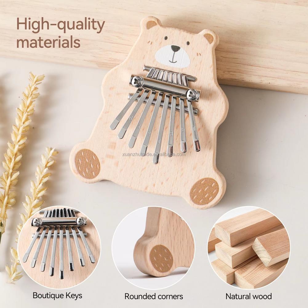 คาลิมบาขนาดเล็ก 8 คีย์ แบบพกพา - Musical Instrument Kalimba บทวิจารณ์และราคา