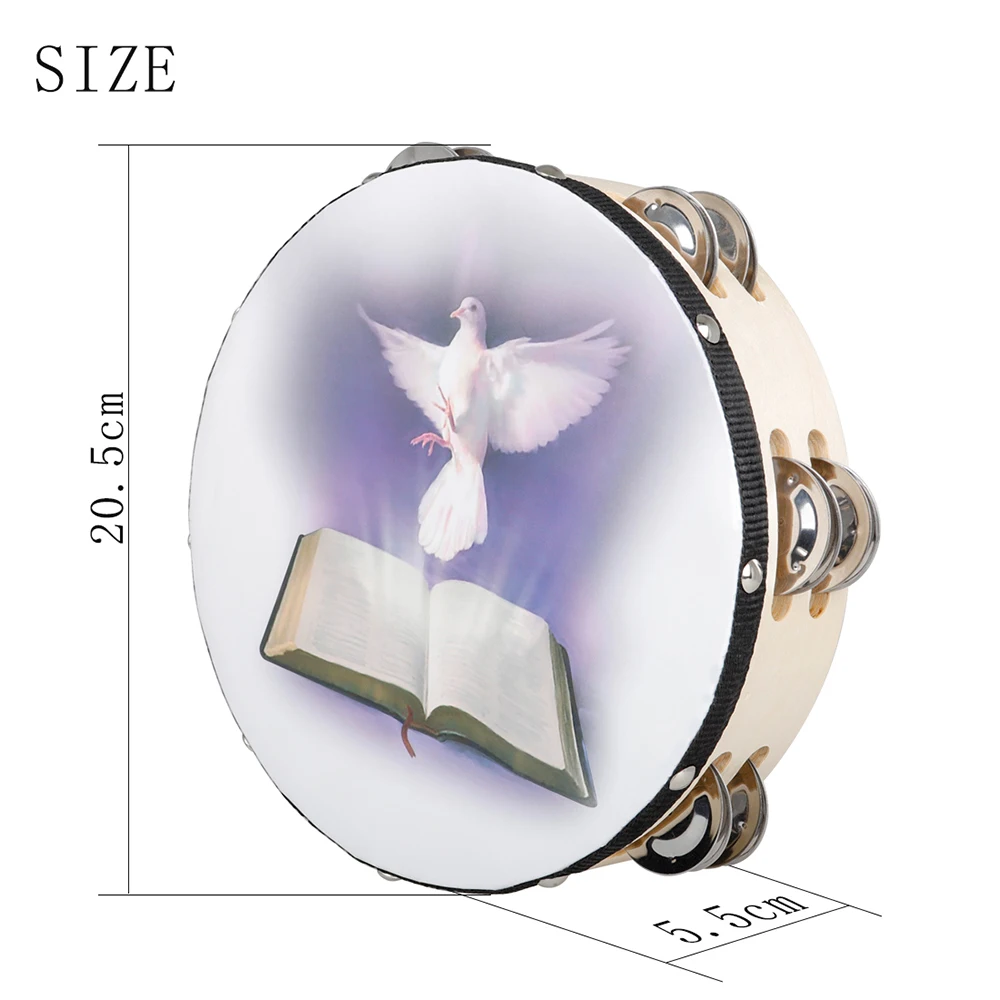 8 นิ้วกลอง Peace Pigeon มือถือ - Tambourine Hand Drum บทวิจารณ์และราคา
