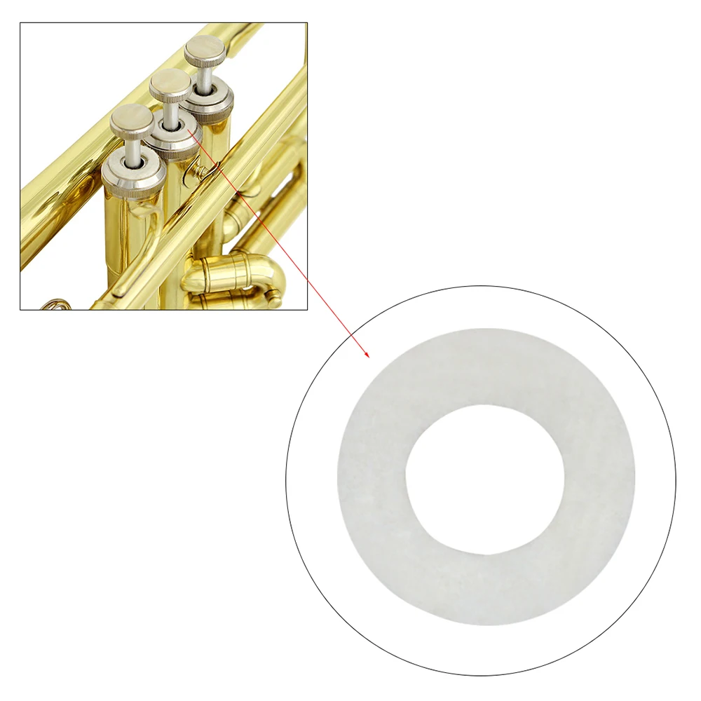 10 ชิ้นทรัมเป็ต Felt Washers เ - Musical Instrument Cornet บทวิจารณ์และราคา