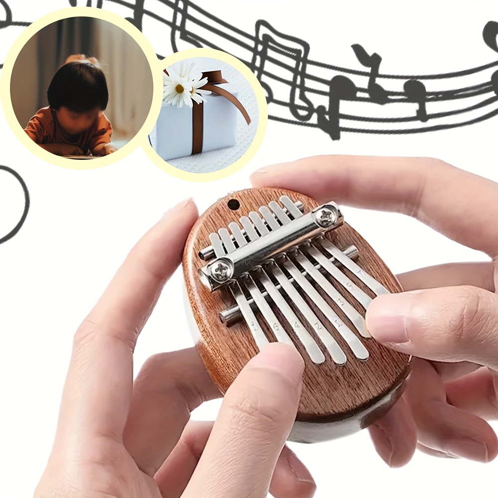 เปียโนคาลิมบาไม้ขนาดเล็ก 8 คีย - Musical Instrument Kalimba บทวิจารณ์และราคา