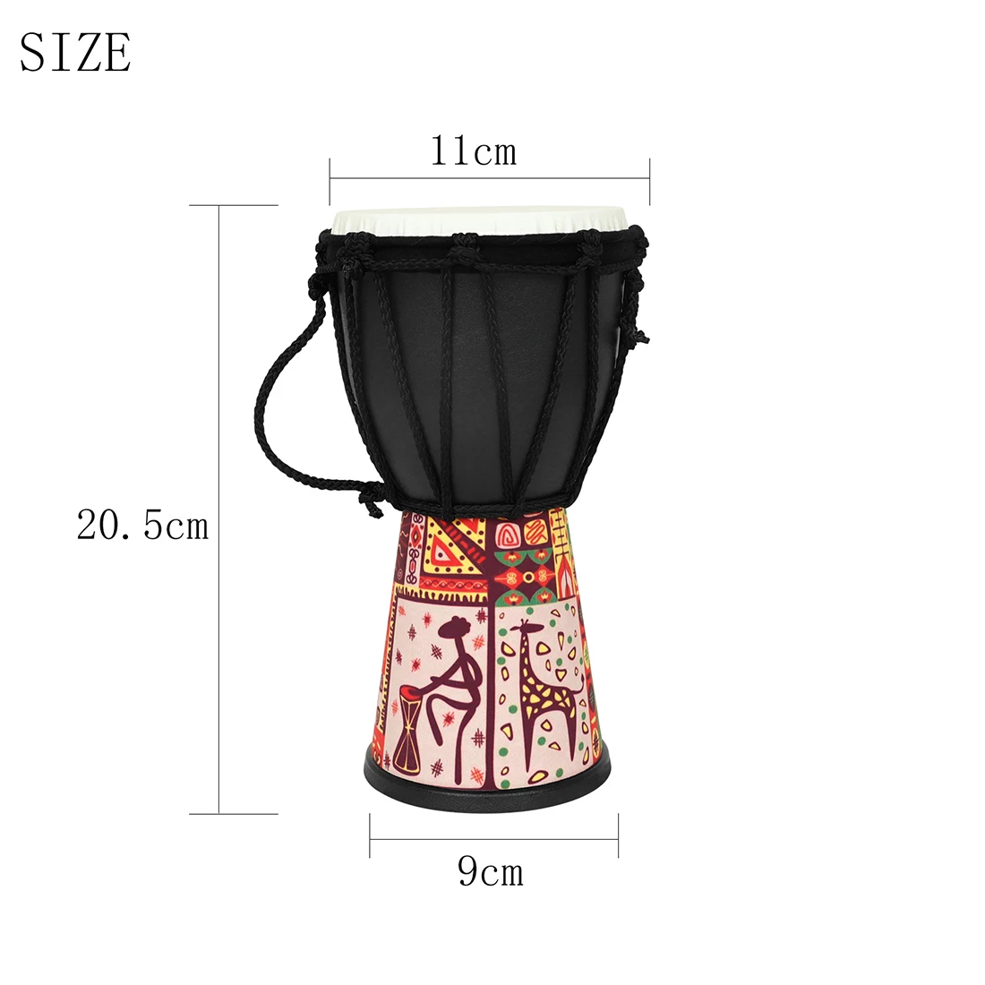 กลองแอฟริกันขนาด 4 นิ้ว กลอง A - Djembe Hand Drum บทวิจารณ์และราคา