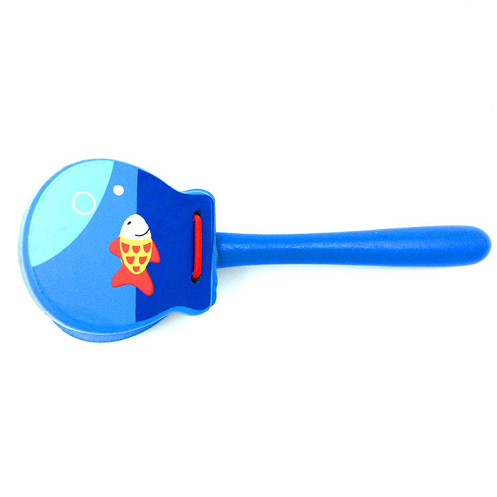 คาสทาเน็ตไม้ลายการ์ตูน 3 ชิ้น  - Musical Instrument Clapper บทวิจารณ์และราคา