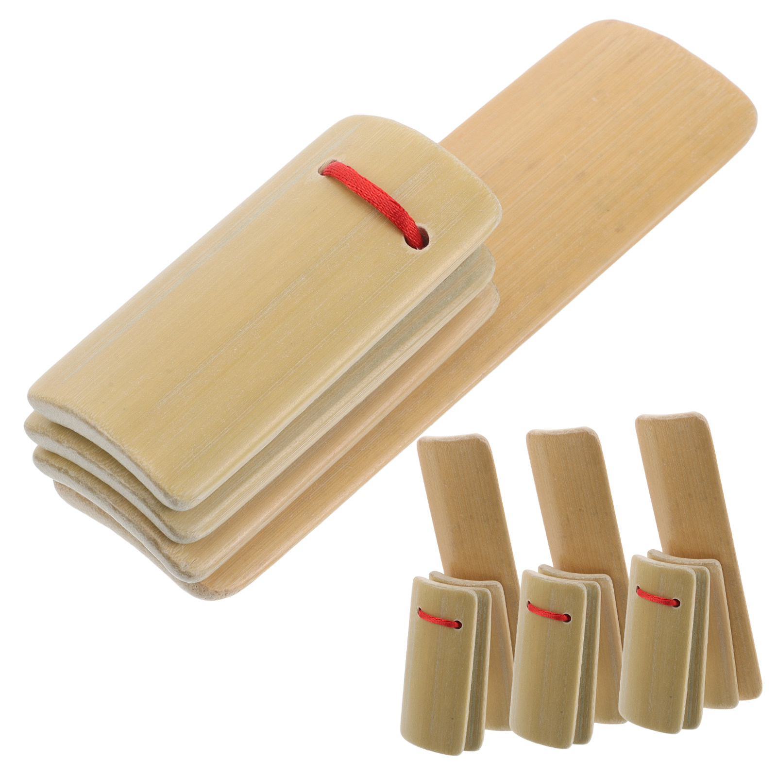 4 ชิ้น กลองไม้ไผ่สำหรับเด็ก คั - Musical Instrument Clapper บทวิจารณ์และราคา