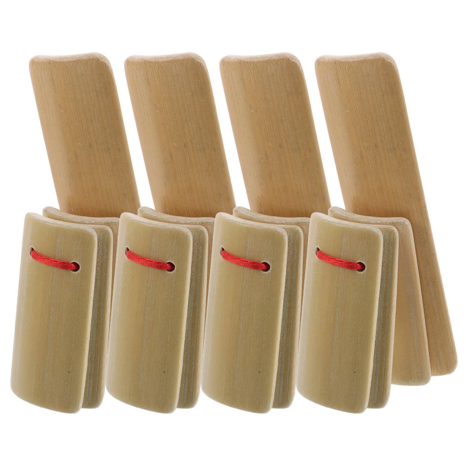 4 ชิ้น กลองไม้ไผ่สำหรับเด็ก คั - Musical Instrument Clapper บทวิจารณ์และราคา