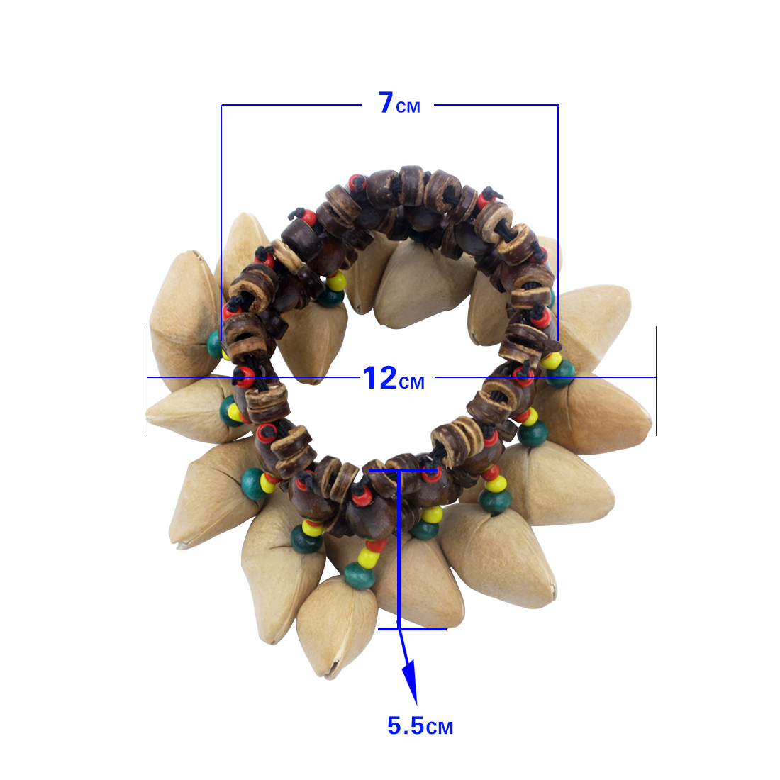 IRIN สร้อยข้อมือเปลือกถั่ว ระฆ - Djembe Hand Drum บทวิจารณ์และราคา