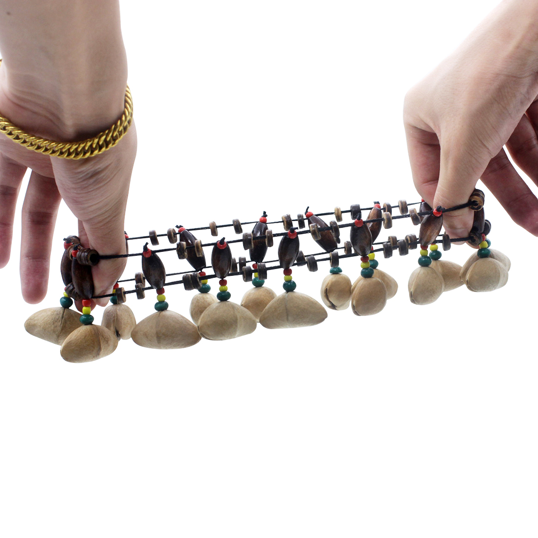 IRIN สร้อยข้อมือเปลือกถั่ว ระฆ - Djembe Hand Drum บทวิจารณ์และราคา