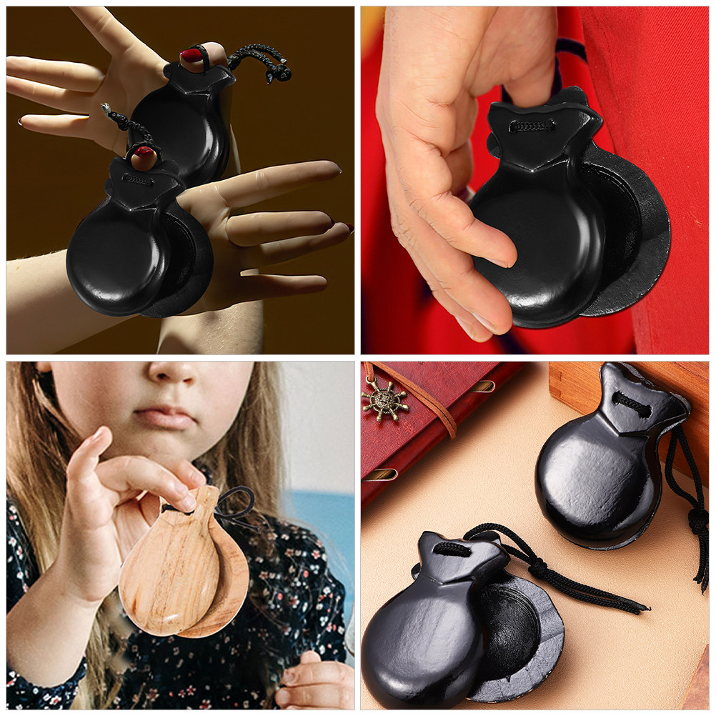 2 ชิ้น คาสทาเน็ตสเปน ไม้ตีจังห - Musical Instrument Clapper บทวิจารณ์และราคา