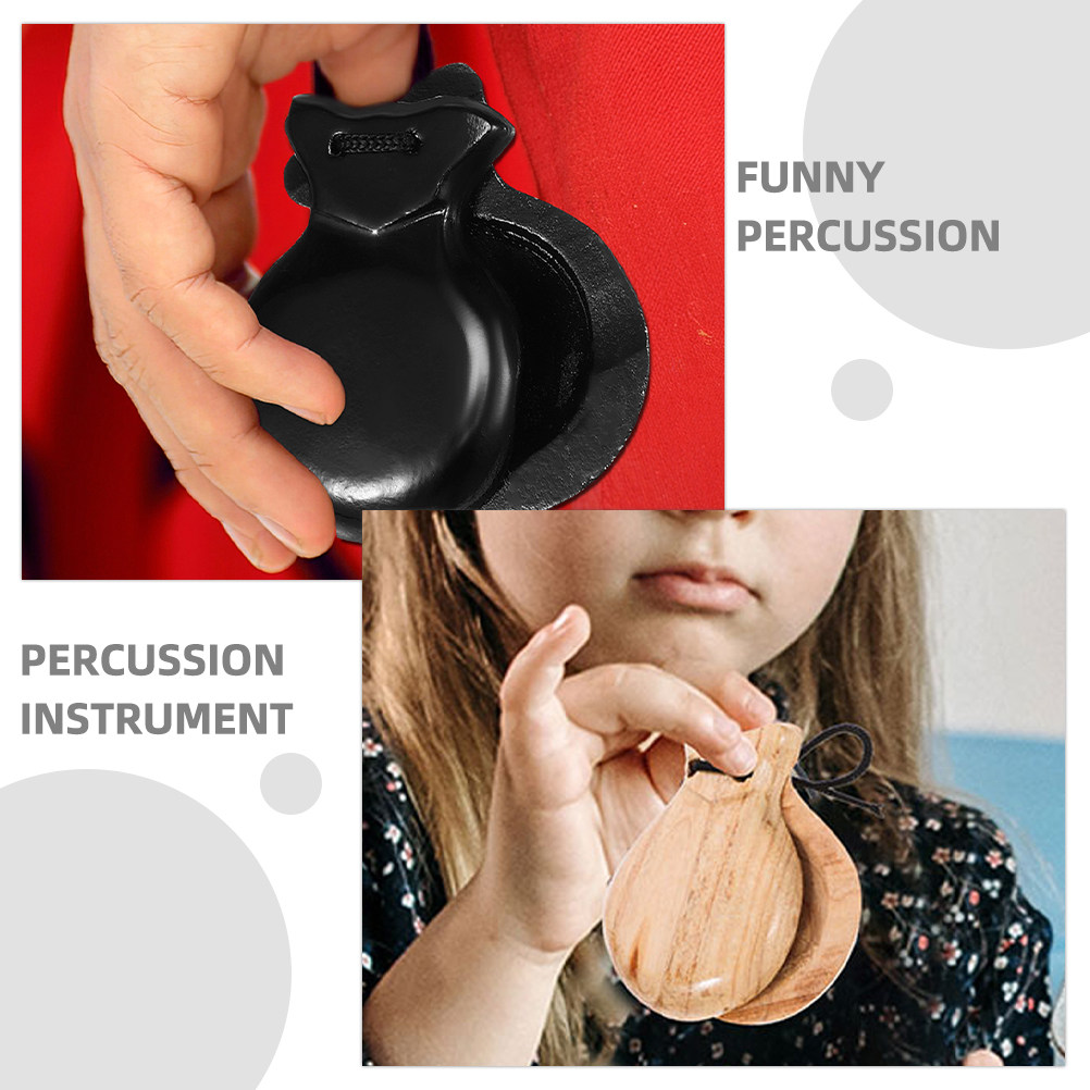 2 ชิ้น คาสทาเน็ตสเปน ไม้ตีจังห - Musical Instrument Clapper บทวิจารณ์และราคา