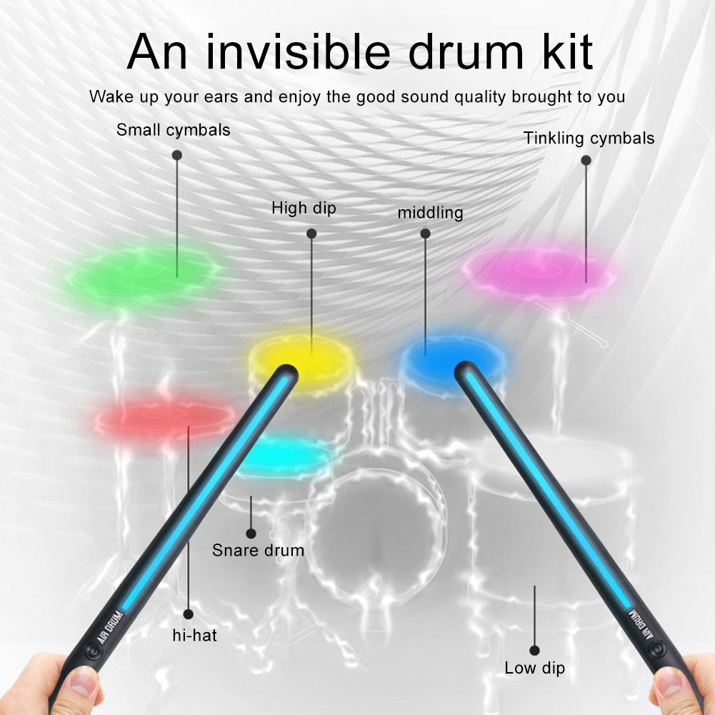 ชุดกลองลมแบบพกพา เซ็นเซอร์เท้า - Musical Instrument Virtual บทวิจารณ์และราคา