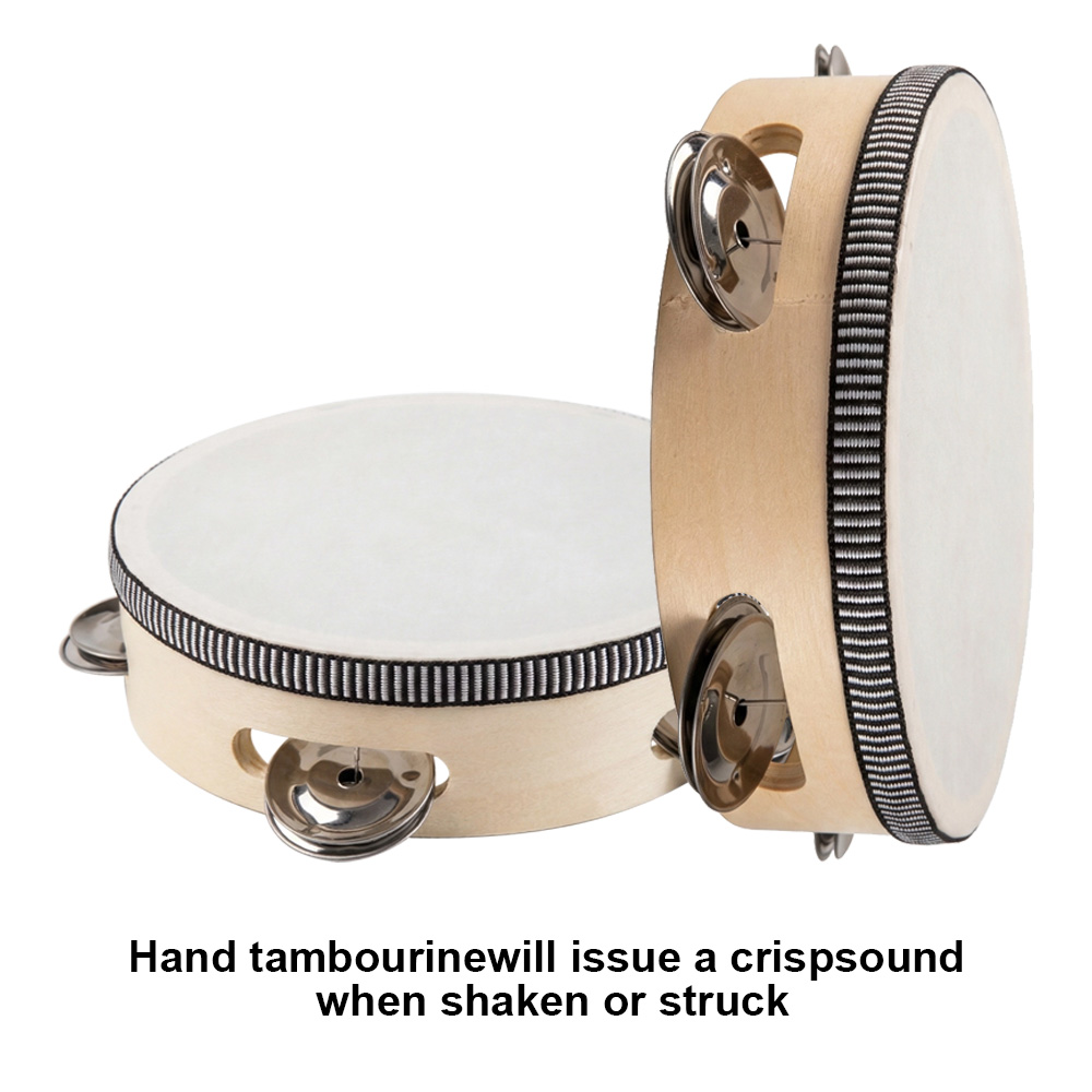 กลองแทมบูรีนขนาด 6 นิ้ว แบบถือ - Tambourine Hand Drum บทวิจารณ์และราคา