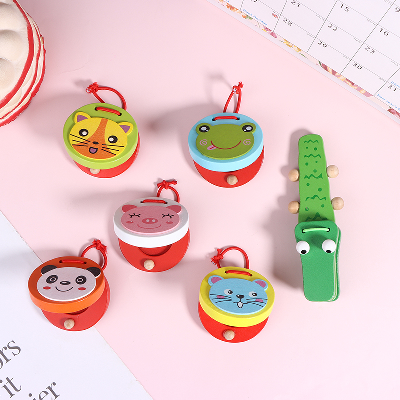 1 ชิ้น ของเล่นดนตรีไม้รูปจระเข - Musical Instrument Clapper บทวิจารณ์และราคา