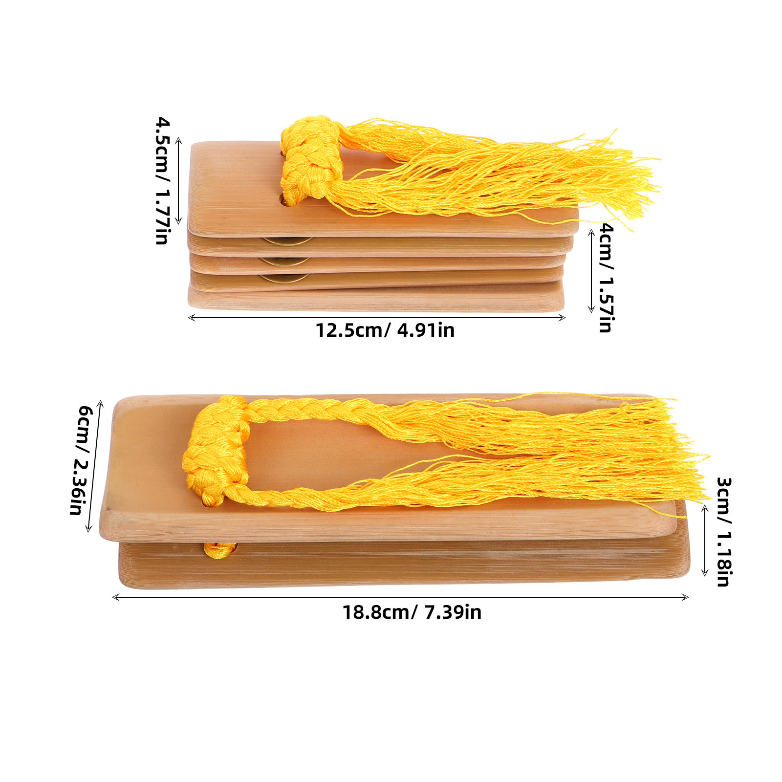 ไม้ตีจีนโบราณแบบดั้งเดิม 2 ชิ้ - Musical Instrument Clapper บทวิจารณ์และราคา