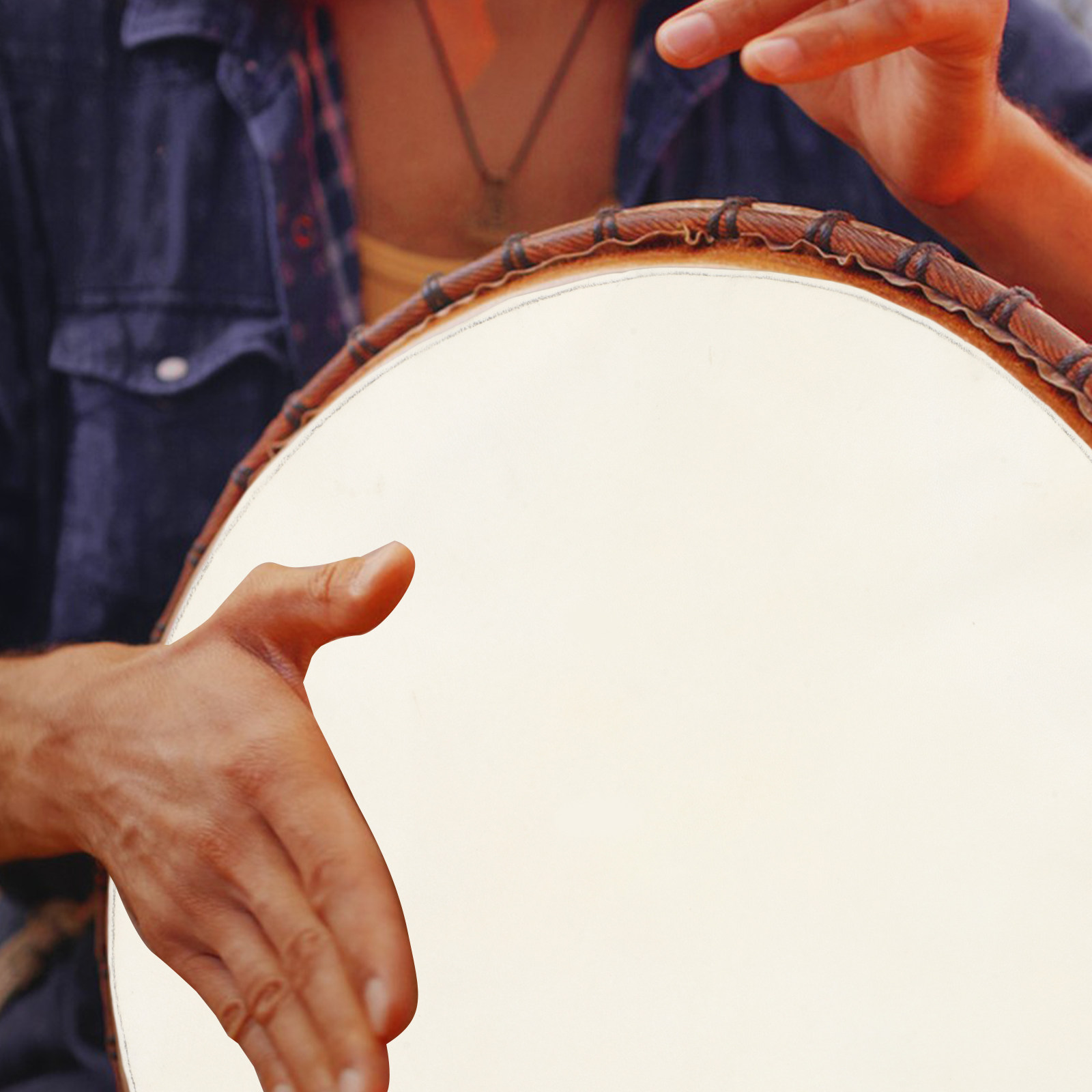 หนังแพะ 2 ชิ้น ขนาด 40 ซม. สำห - Djembe Hand Drum บทวิจารณ์และราคา