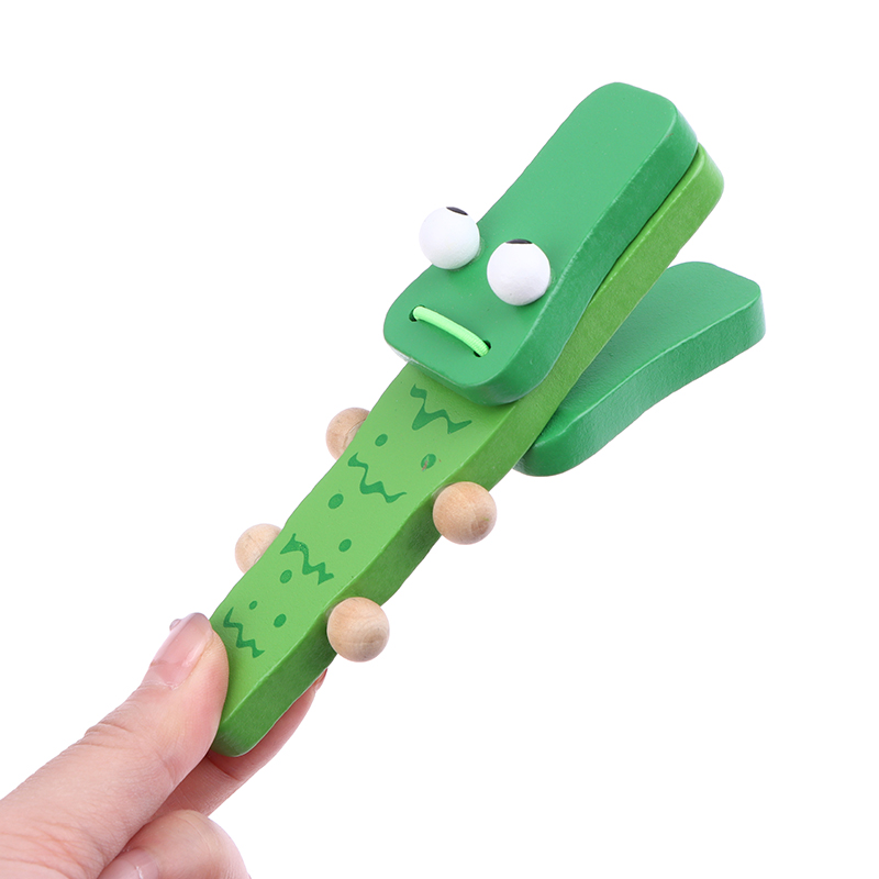 คาสทาเน็ตไม้รูปจระเข้/ทรงกลมสำ - Musical Instrument Clapper บทวิจารณ์และราคา