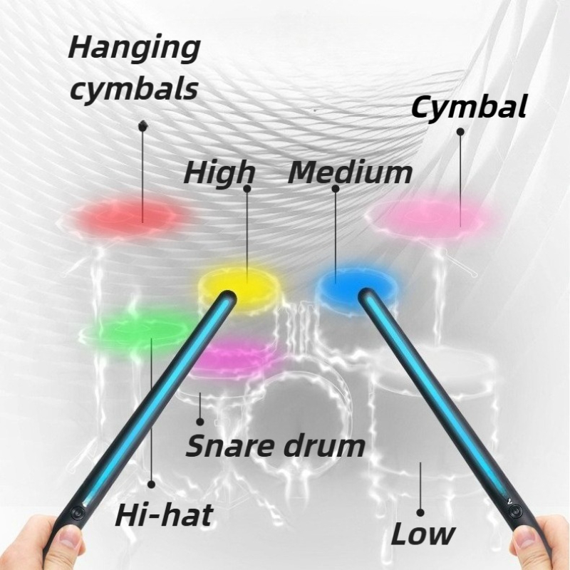 ชุดกลองไฟฟ้าไร้สายสำหรับเด็กเร - Musical Instrument Virtual บทวิจารณ์และราคา