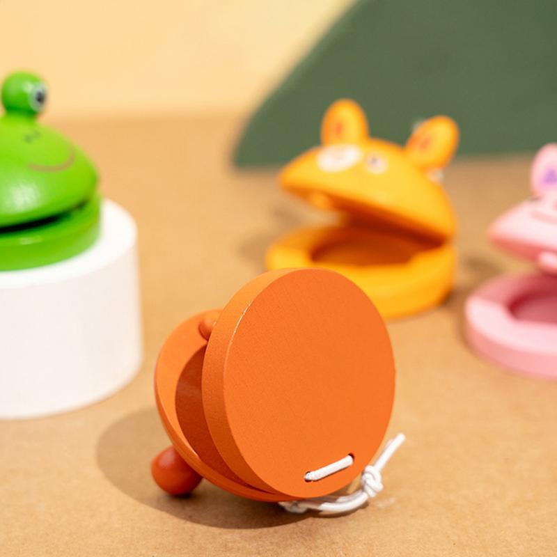 เด็กการ์ตูน Castanets ไม้เครื่ - Musical Instrument Clapper บทวิจารณ์และราคา