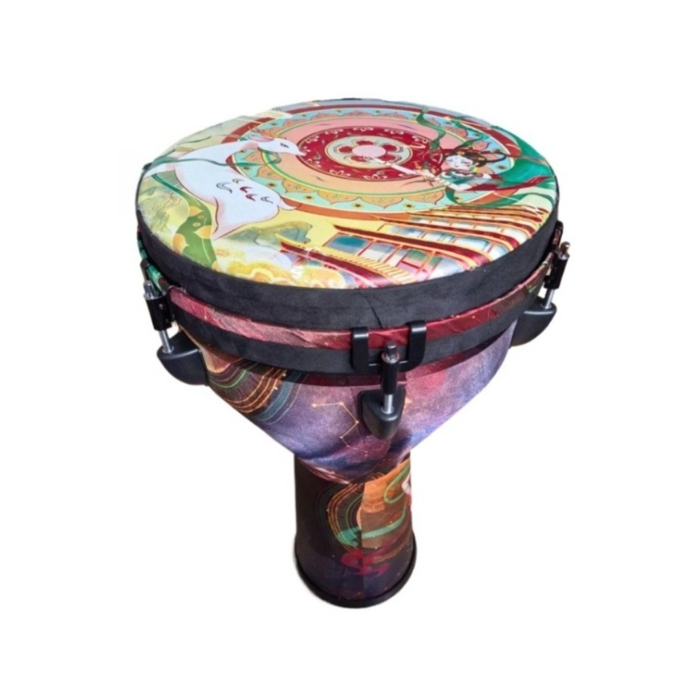 กลองเจมเบขนาด 12 นิ้ว ลายเพ้นท - Djembe Hand Drum บทวิจารณ์และราคา